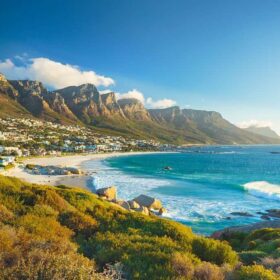 Twelve Apostles mountain in Camps Bay, Cape Town