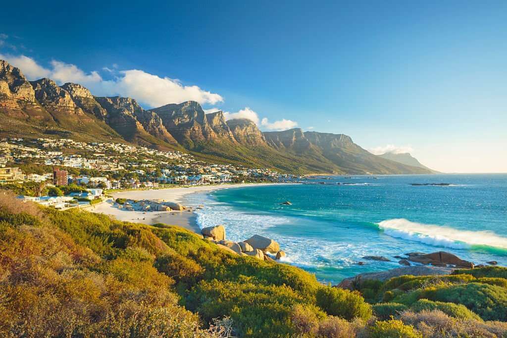 Twelve Apostles mountain in Camps Bay, Cape Town