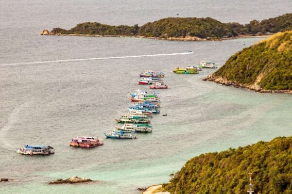 Aerial view from Koh Larn island
