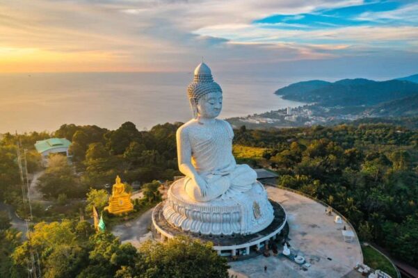 Aerial view of Big Buddha Phuket