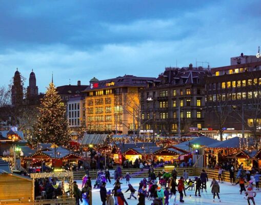 Christmas market zurich city