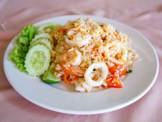 Khao Pad also known as Thai Fried Rice of Thailand