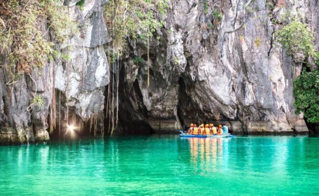 Cave entrance of Puerto Princesa subterranean underground river, Palawan, Philippine
