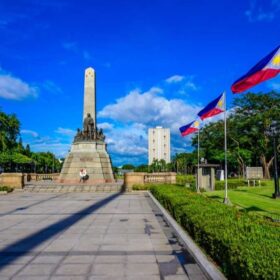 Jose Rizal in Rizal park in Metro Manila, Philippines