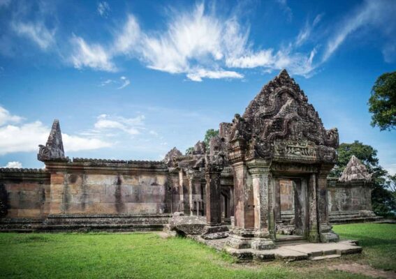 Preah Vihear ancient Khmer temple in Cambodia