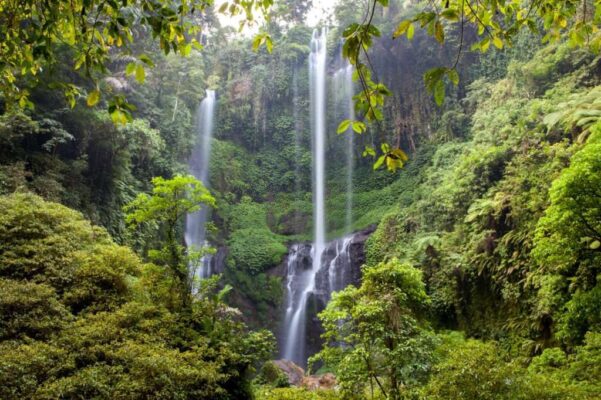 Sekumpul waterfall in north Bali, Indonesia