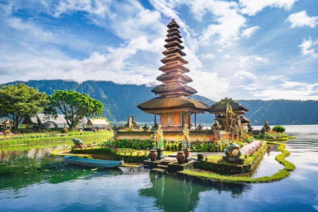 Ulun Danu Beratan Temple, Beratan Lake , Bali ,Indonesia.