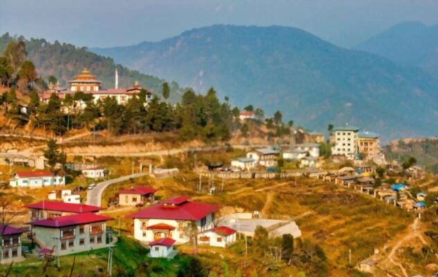 View of Mongar town, Bhutan