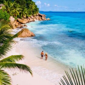 Tropical beach Anse Source d'Argent, La Digue Seychelles