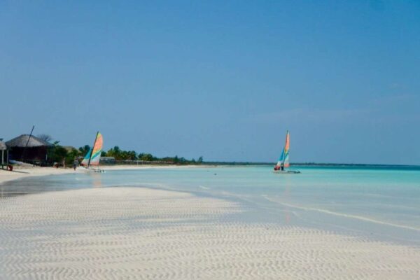 A beautiful shallow beach at Cayo Coco, Cuba