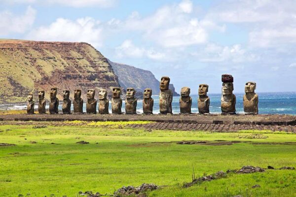 Ahu Tongariki, the largest ahu on Easter Island.