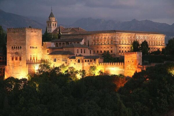 La Alhambra, Granada at twilight 