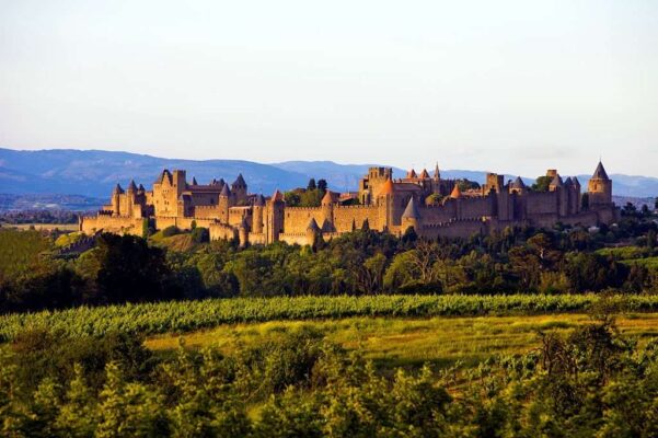 Historic city of Carcassonne in the South of France