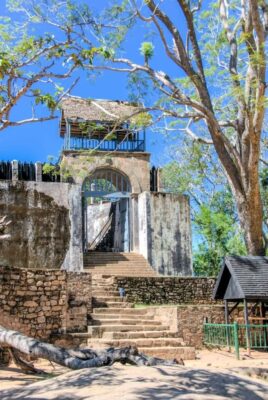 Gate at the former Royal Palace Rova, Ambohimanga Royal Hill, UNESCO World Heritage Site, Madagascar