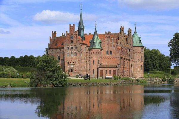 Egeskov Slot Castle on Funen in Denmark