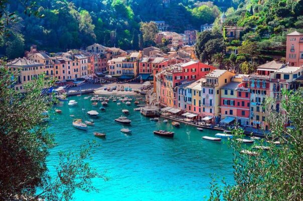 the fishing village Portofino, Italy
