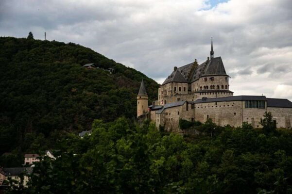 Vianden Castle in Luxembourg in the Eifel