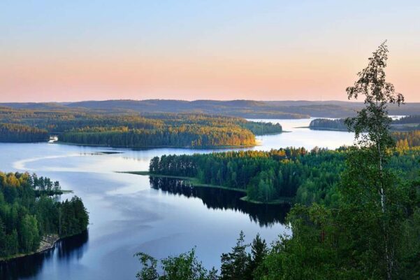 Lake Saimaa from above