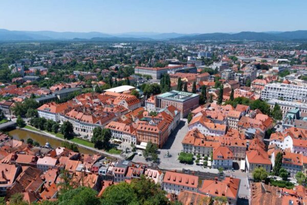 Cityscape of Ljubljana 