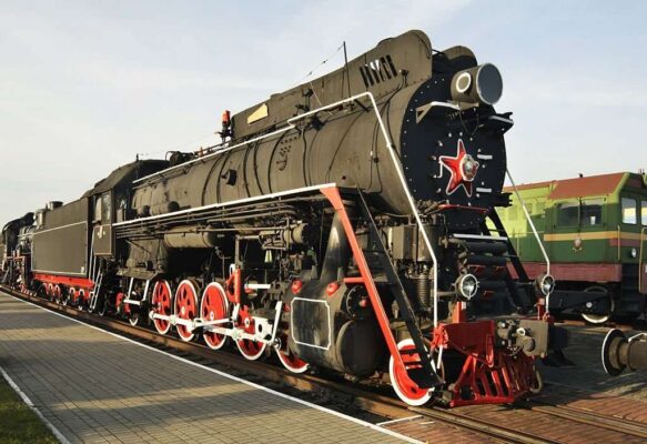Old locomotive in Brest