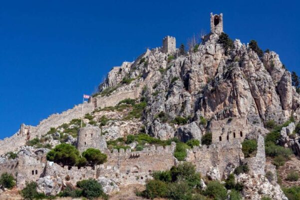 Ruins of St. Hilarion Castle in The Turkish Republic of Northern Cyprus