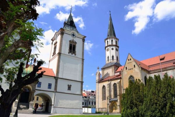 St.James church and Bell Tower in Levoca