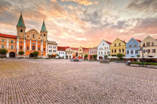 Main square in the city of Zilina