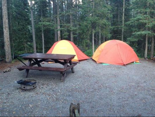 Camp at the Lake Louise Campground