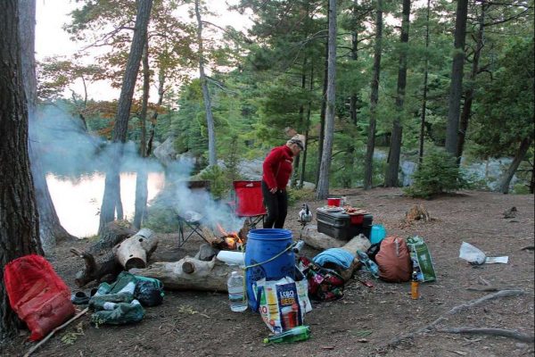 Camp in Killarney Provincial Park